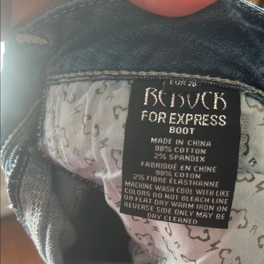 Express Black Denim Jeans - Picture 3 of 4